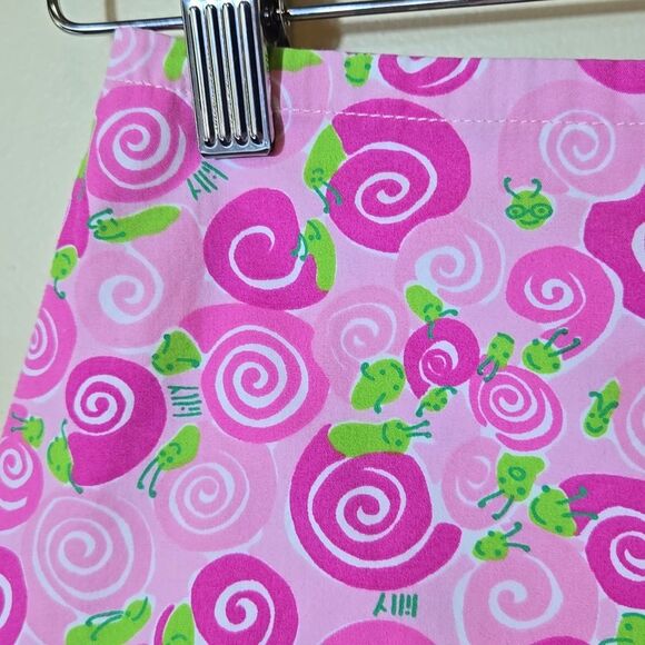 Vintage Lilly Pulitzer Girl's Pink Snails Skort Skirt Size 7 Tennis Preppy Y2K - Picture 3 of 9